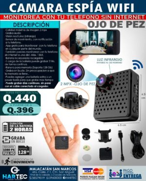 CAMARA ESPIA WIFI OJO DE PEZ