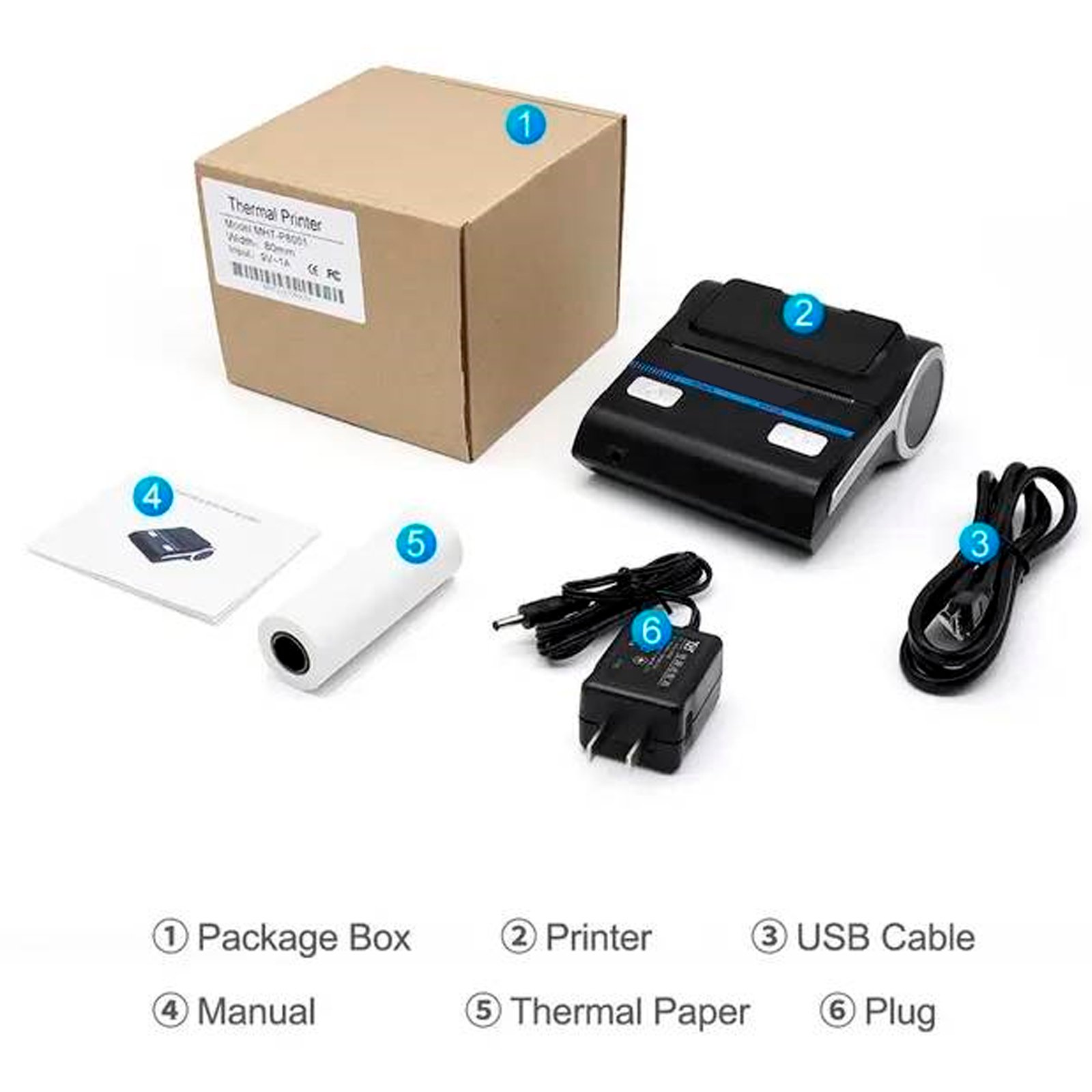IMPRESORA TERMICA BLUETOOTH+USB 80MM - Imagen 3