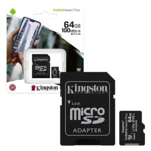 MEMORIA MICROSD KINGSTON CLASE 10 64GB