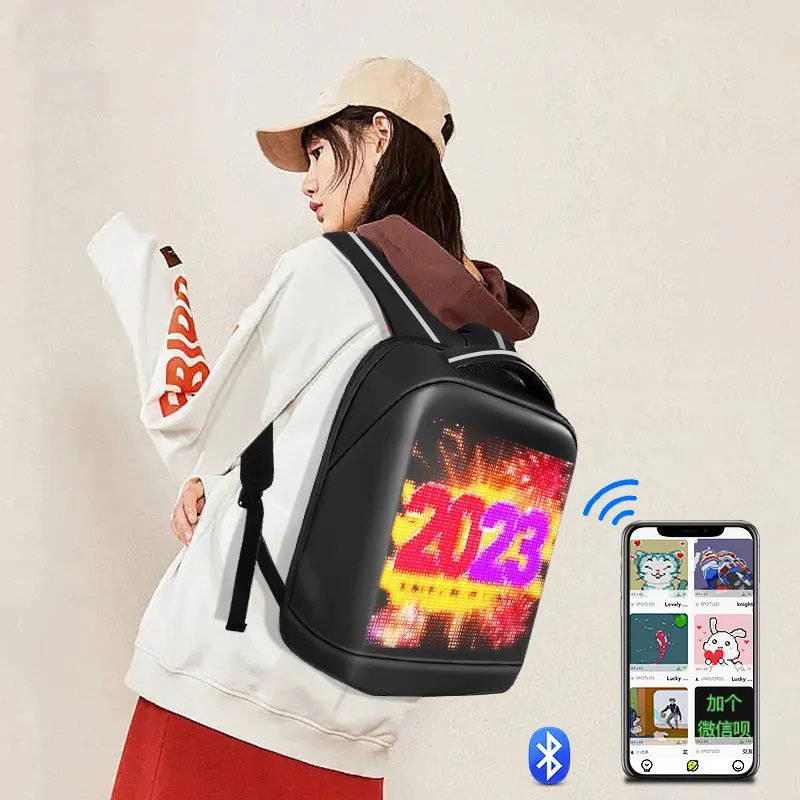MOCHILA LED TAMAÑO:34*44*16CM - Imagen 5