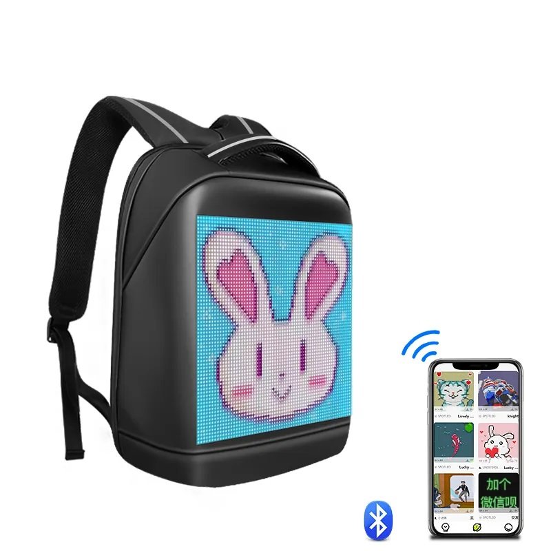MOCHILA LED TAMAÑO:34*44*16CM - Imagen 2