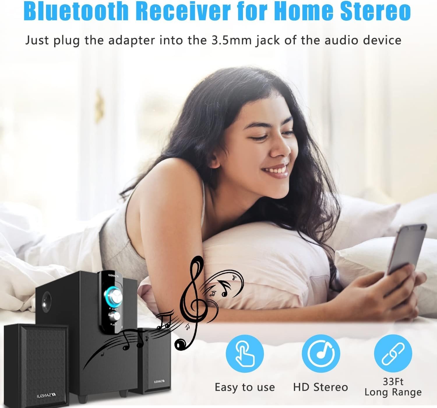 ADAPTADOR AUXILIAR BLUETOOTH 3.5MM - Imagen 6
