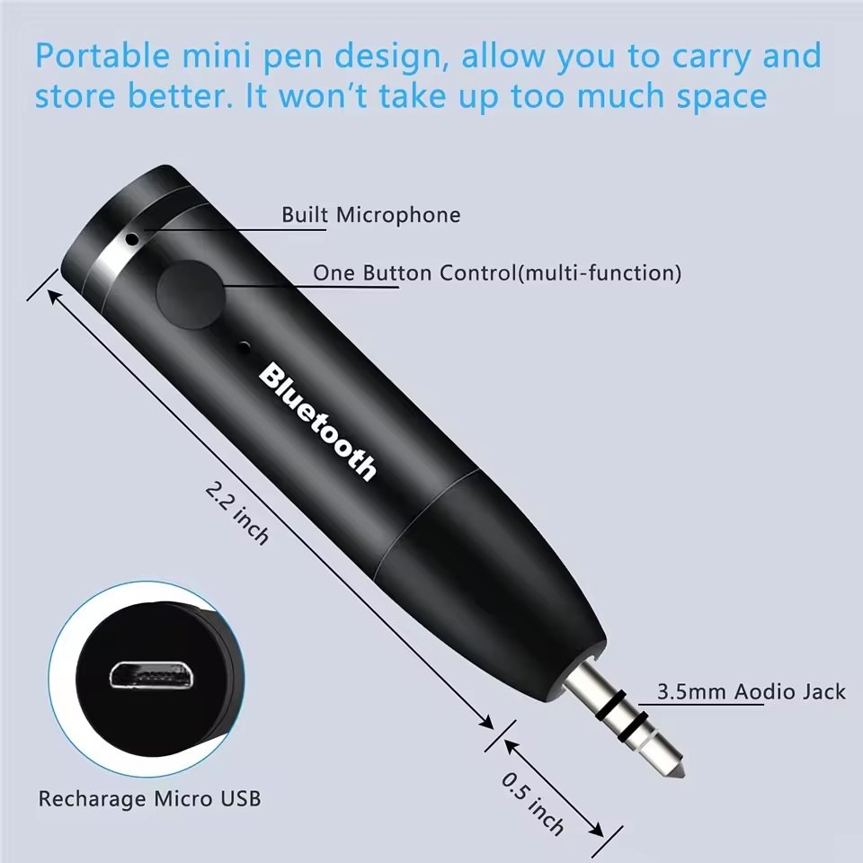 ADAPTADOR AUXILIAR BLUETOOTH 3.5MM - Imagen 3