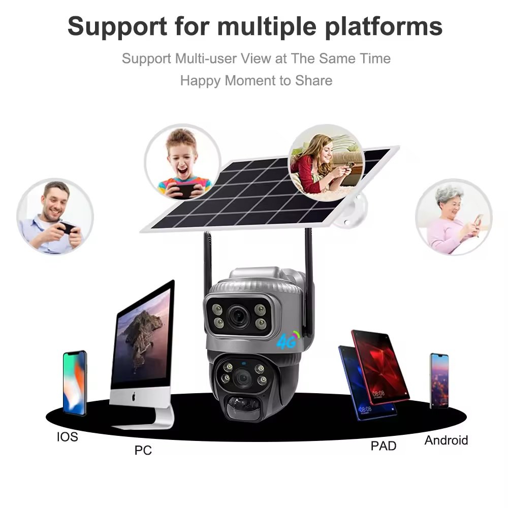 CAMARA SOLAR 4G DOBLE VISION 4MPX ACEPTA SIM TIGO - Imagen 3