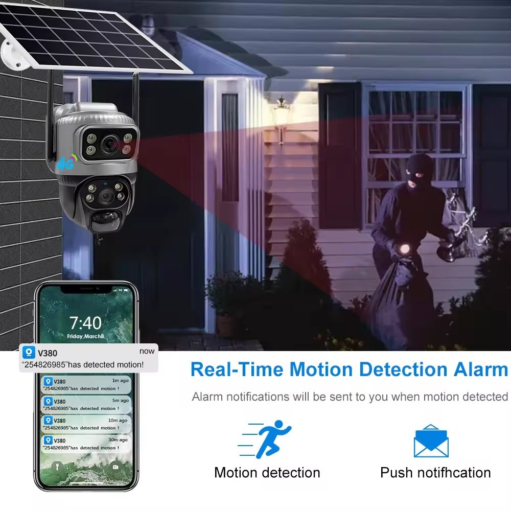CAMARA SOLAR 4G DOBLE VISION 4MPX ACEPTA SIM TIGO - Imagen 2