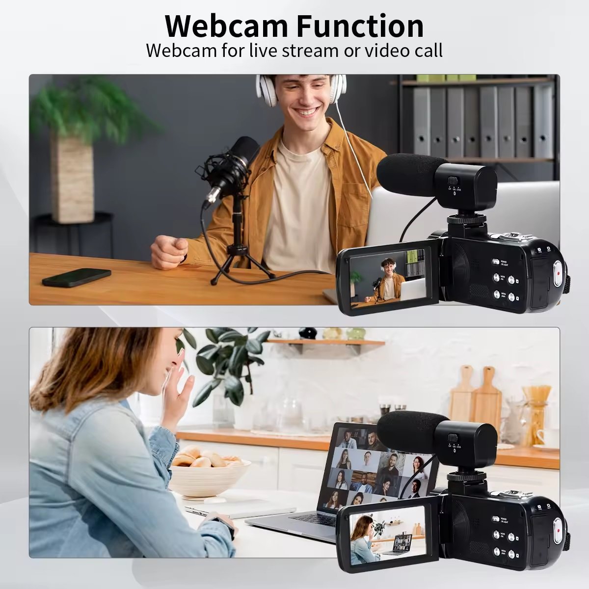 CAMARA DE VIDEO 4K ULTRA HD CON ZOOM DIGITAL 18X - Imagen 2