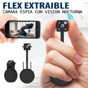 MINI CAMARA CON FLEX EXTRAIBLE Y VISION NOCTURNA