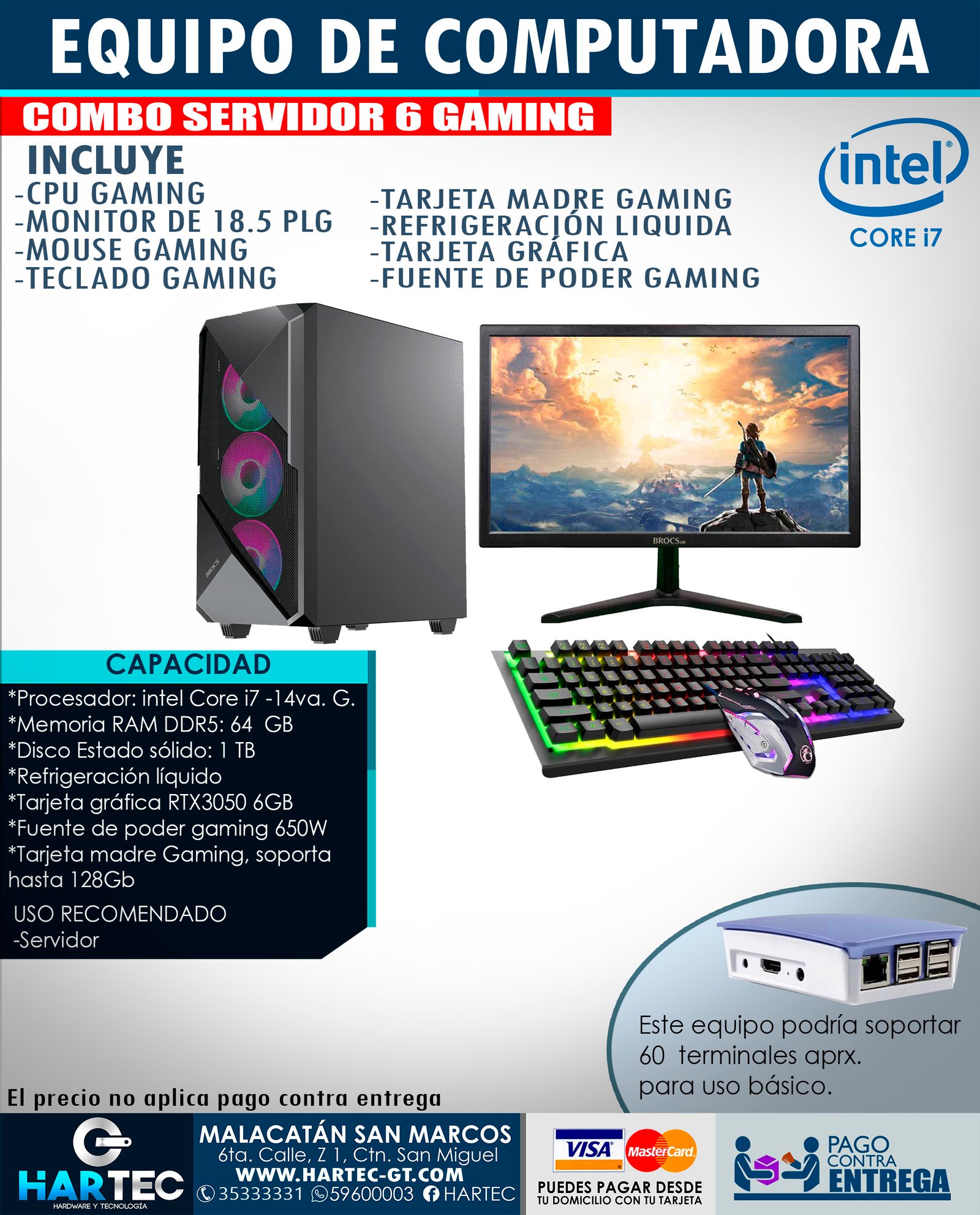 EQUIPO DE COMPUTADORA GAMING -SERVIDOR 6