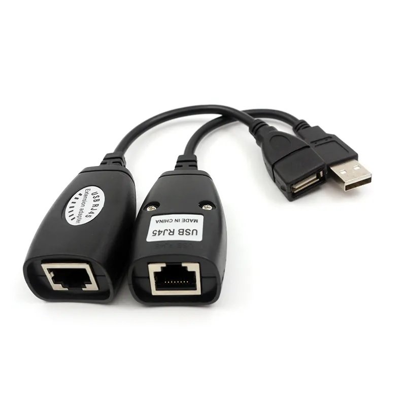 EXTENSOR USB CON ADAPTADORES RJ45, ALCANCE 45MT - Imagen 2
