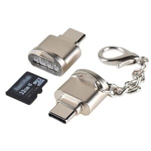 MINI LECTOR DE TARJETA MICROSD ALUMINIO TIPO LLAVERO