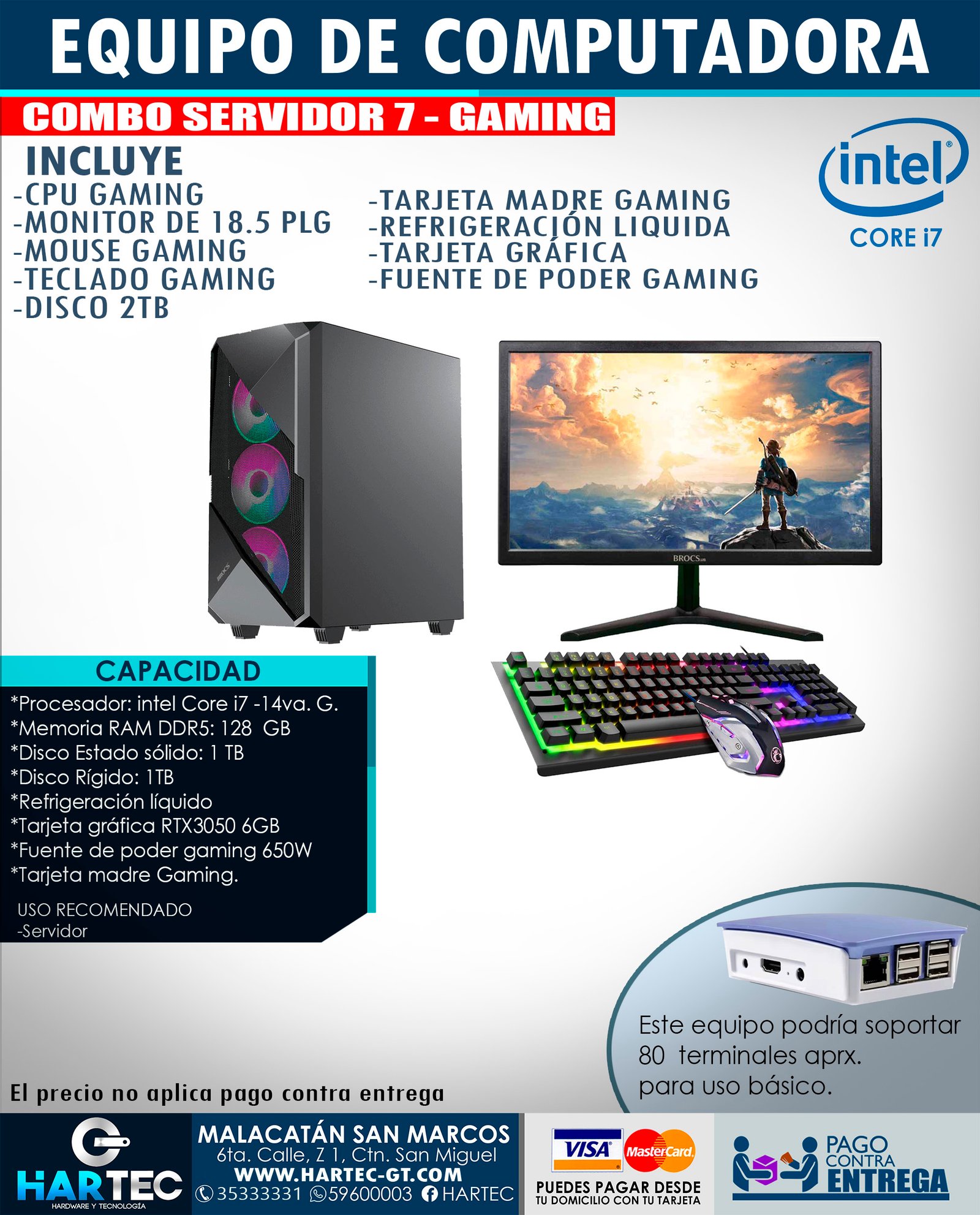 EQUIPO DE COMPUTADORA SERVIDOR 7 GAMING