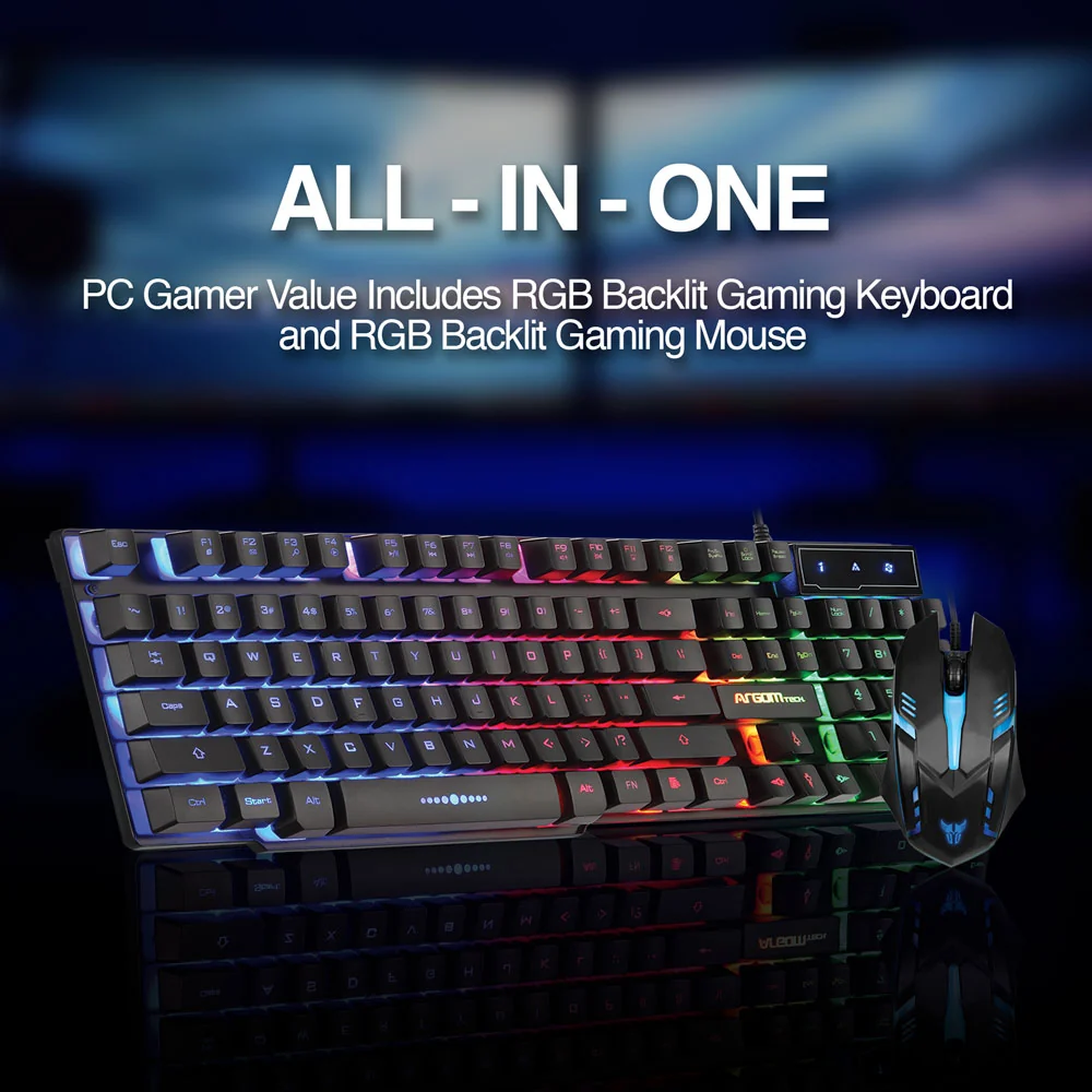 COMBO DE TECLADO Y RATON GAMER ARGOM - Imagen 4